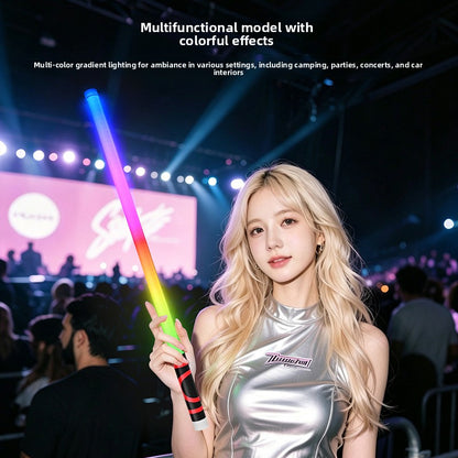 Multifunctional light-emitting stick is rechargeable