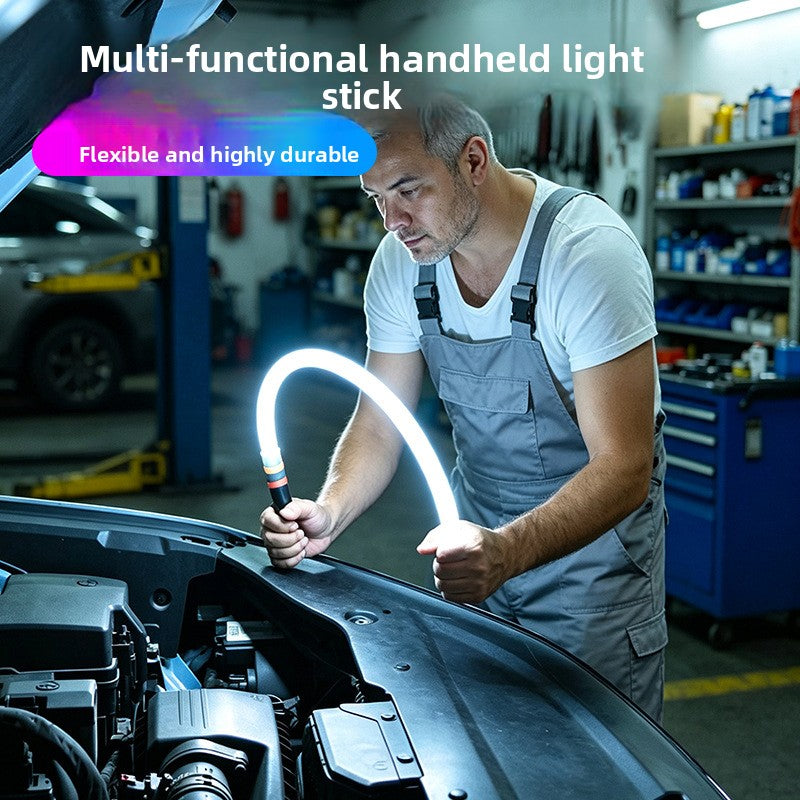 Multifunctional light-emitting stick is rechargeable
